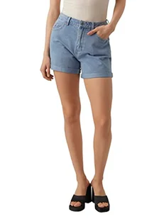 VERO MODA Vmzuri Hr Loose Mix Noos szorty damskie, jasnoniebieski (light blue denim), XL - Spodenki damskie - miniaturka - grafika 1