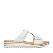 Klapki i japonki damskie - Klapki Rieker CEO-V0636-80 Biały - miniaturka - grafika 1