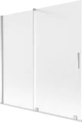 Parawany nawannowe - Mexen Velar parawan nawannowy 2-skrzydłowy rozsuwany 160 x 150 cm, szron, chrom - 896-160-000-31-01 - miniaturka - grafika 1