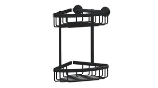 TESA ALUXX BLACK Aluminium Do zawieszenia na ścianę Półka prysznicowa - Półki łazienkowe - miniaturka - grafika 1