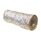 Akcesoria kominkowe - Rura elastyczna RESD 100 z izolacją aluminiową 5 mb - miniaturka - grafika 1