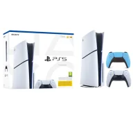 Konsole Playstation - Sony PlayStation 5 Slim E Chassis PS5 1TB z napędem + Dodatkowy Pad Gwiezdny błęłkit - miniaturka - grafika 1