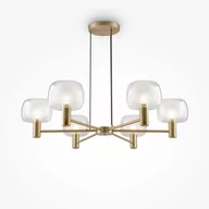 Lampy sufitowe - Lampa wisząca Vision MOD411PL-06G do salonu szkło złota - miniaturka - grafika 1