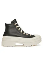 Trampki damskie - Converse Trampki Chuck Taylor All Star Lugged Heel Platform Gold A11500C Czarny - miniaturka - grafika 1