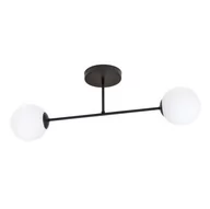 Lampy sufitowe - ROMA 2 BLACK 1232/2 plafon sufitowy szklane klosze kule - miniaturka - grafika 1