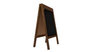 Tablice i flipcharty - Allboards Potykacz stojak kredowy SZEROKA GÓRNA LISTWA 100x60 cm stojak reklamowy PK75TOP+RMG-W+G - miniaturka - grafika 1