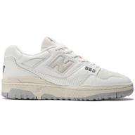 Sneakersy damskie - New Balance Buty Sneakersy Białe 550 BB550PWG - miniaturka - grafika 1