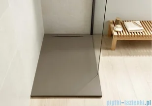 Roca Pyros 100x90cm brodzik prostokątny konglomeratowy czarny AP9013E838401400 | - Brodziki prysznicowe - miniaturka - grafika 3