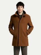Płaszcze męskie - Selected Homme Płaszcz wełniany 16094322 Brązowy Regular Fit - miniaturka - grafika 1