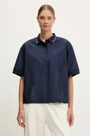 Koszulki i topy damskie - Lacoste polo damski kolor granatowy CF0060 - miniaturka - grafika 1