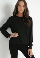 Bluzy damskie - Czarna Bluza Phaelis - miniaturka - grafika 1