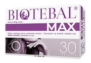Nutrikosmetyki - Polpharma Biotebal MAX, biotyna 10 mg, na włosy i paznokcie, 30 tabletek - miniaturka - grafika 1