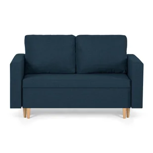 Sofa kanapa 2 os z funkcją spania KEN granatowa - Sofy i kanapy - miniaturka - grafika 1