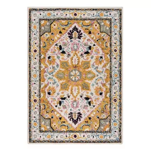 Żółty dywan wełniany 170x120 cm Dahlia – Flair Rugs - Dywany - miniaturka - grafika 1