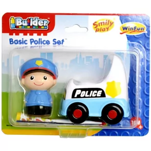 Anek klocki Ludzik z pojazdem Policja - Zabawki interaktywne dla dzieci - miniaturka - grafika 2