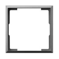 Klawisze i ramki - Ospel SA ARIA Ramka ozdobna do gniazd pojedynczych, teleinformatycznych i ściemniaczy szary mat - miniaturka - grafika 1