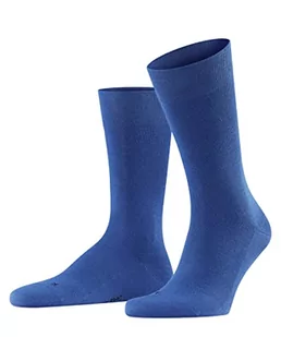 Skarpety męskie FALKE z miękkimi krawędziami bez uciskania łydki bez wzoru szary czarny Plus kolory 1 para wrażliwy Londyn, Niebieski (Sapphire 6055), 43/46 EU - Skarpetki męskie - miniaturka - grafika 1