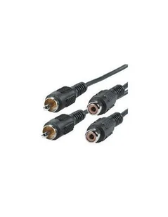 Roline Kabel TV Cinch przedłużacz 2x RCA M-F 10m - Kable - miniaturka - grafika 1
