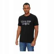 Koszulki męskie - GUESS KOSZULKA MĘSKA T-SHIRT SS CN GUESS 1981 TRIANGLE TEE CZARNA r.M - miniaturka - grafika 1