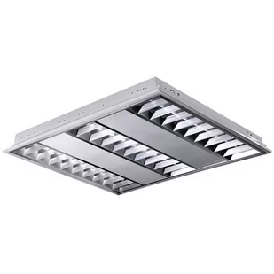 Polux Oprawa rastrowa podtynkowa LED ProBUS 60 x 60 cm barwa ciepła - Oprawy, klosze i abażury - miniaturka - grafika 1