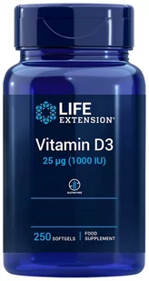 Life Extension, Witamina D3 1000 Iu, 250 Kapsułek - Witaminy i minerały - miniaturka - grafika 1