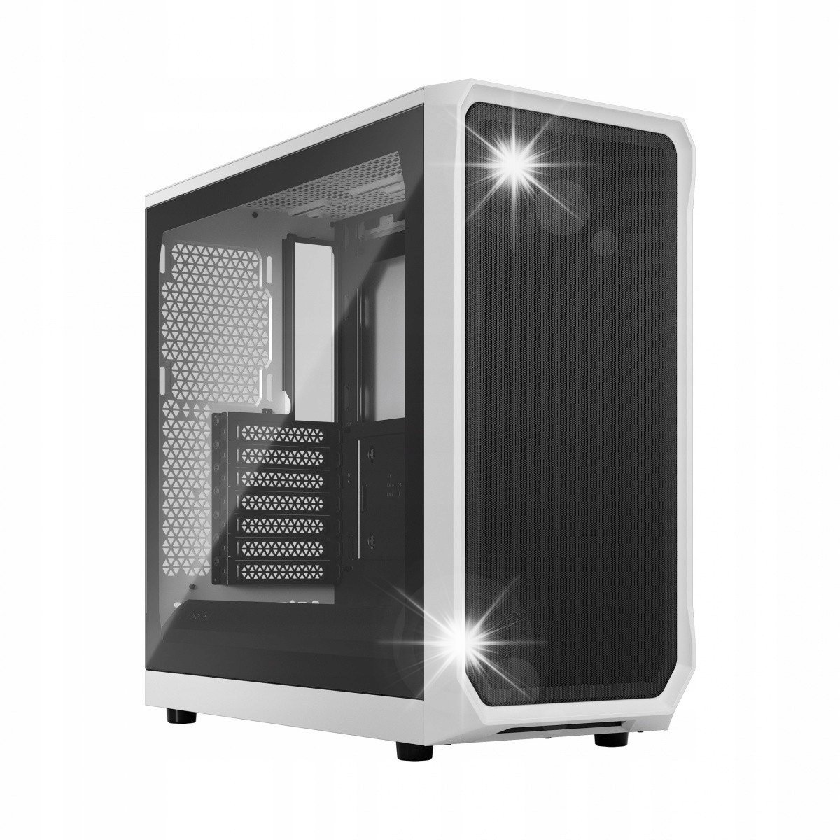 Obudowa Fractal Design Focus 2 TG Clear Tint Biała Midi Tower ATX Okno