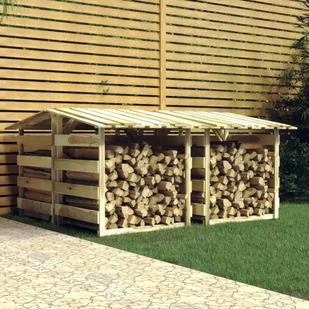vidaXL Pergole ogrodowe z daszkiem, 4 szt., 100x90x100 cm, sosnowe - Kratki i pergole - miniaturka - grafika 1