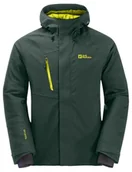 Płaszcze damskie - Jack Wolfskin Troposphere Ins Jkt M, Płaszcz parka Mężczyźni, Black Olive/Firefly, L - miniaturka - grafika 1
