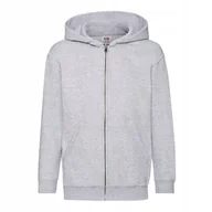 Bluzy dla dziewczynek - Bluza Dziecięca Z Kapturem Rozpinana Heather Grey r. 7-8(128) - miniaturka - grafika 1