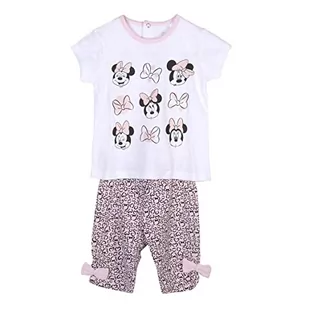CERDÁ LIFE'S LITTLE MOMENTS Zestaw 2-częściowy składający się z koszulki + spodni: 95% bawełna i 5% elastan, różowy, jeden rozmiar dla dziewczynek i dziewcząt, Różowy, rozmiar uniwersalny - Bluzki dla niemowląt - miniaturka - grafika 1