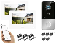 Wideodomofony - Wideodomofon Hikvision Hikvision DS-KV6113-WPE1 2x monitor DS-KH6320-WTE1-W - miniaturka - grafika 1