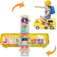 Chodziki - JEŹDZIK 2W1 DOMEK SZKOŁA DLA LALEK AUTOBUS SZKOLNY - miniaturka - grafika 1