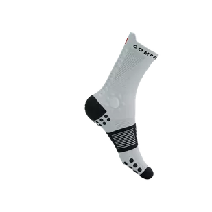 COMPRESSPORT Skarpetki do biegania trailowe ProRacing Socks V4 Trail white/black - Skarpetki sportowe męskie - miniaturka - grafika 4