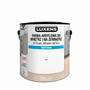 Emalia akrylowa 2.5 l White Matowa Luxens - Emalie - miniaturka - grafika 1