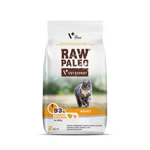 Vetexpert RAW PALEO ADULT CAT 2kg - Sucha karma dla kotów - miniaturka - grafika 1