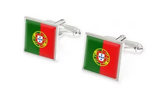 Flaga Portugalia - Spinki Koszulowe - Spinki do mankietów i krawatów - miniaturka - grafika 1