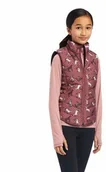 Kamizelki jeździeckie - Ariat Kamizelka dwustronna młodzieżowa Bella Reversible Insulated Gilet - wild ginger ponies/mulberry - miniaturka - grafika 1