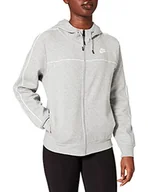 Kurtki damskie - Nike Kurtka damska Fz Millenium szary wrzos/biały XL CZ8338 - miniaturka - grafika 1