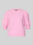 Swetry damskie - Sweter z dzianiny o kroju regular fit z okrągłym dekoltem model ‘DOFFY’ - miniaturka - grafika 1