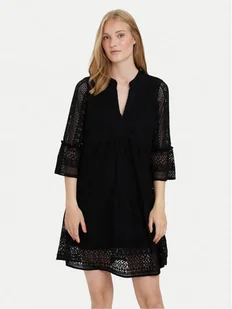 Vero Moda Sukienka letnia Honey 10275875 Czarny Relaxed Fit - Sukienki - miniaturka - grafika 1
