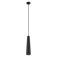 Lampy sufitowe - Lampa wisząca ELECTRA czarna beton SOLLUX LIGHTING - miniaturka - grafika 1