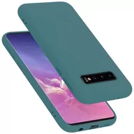 Etui i futerały do telefonów - Pokrowiec Do Samsung Galaxy S10 4G Etui w LIQUID ZIELONY TPU Silikon Case Cover Obudowa Ochronny Cadorabo - miniaturka - grafika 1