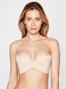 Wonderbra Biustonosz bardotka WB00032D Beżowy - Biustonosze - miniaturka - grafika 1