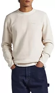 Swetry męskie - Pepe Jeans Sweter męski Silvertown, beżowy (kość słoniowa), S - miniaturka - grafika 1