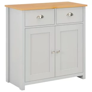 vidaXL Szafka, szara, 79 x 35 x 81 cm vidaXL - Szafki do salonu - miniaturka - grafika 1