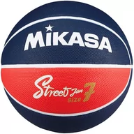 Piłka nożna - Piłka koszykowa Mikasa granatowo-czerwona BB702B-NBRW - rozmiar piłek - 7 - miniaturka - grafika 1