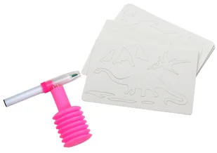 Zestaw Kreatywny Dmuchane Flamastry Pisaki Dinozaury - Zabawki kreatywne - miniaturka - grafika 3