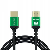 Kable - KABEL HDMI HIGH SPEED 2.1 8K 4K 1M 144Hz MOCNY PRZEWÓD AUDIO 3D PREMIUM - miniaturka - grafika 1