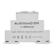 Systemy inteligentnych domów - BleBox switchBoxD DIN - podwójny przełącznik on/off na szynę DIN - miniaturka - grafika 1