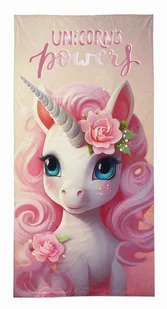 RĘCZNIK bawełniany JEDNOROŻEC 70x140 unicorn KOŃ - Okrycia kąpielowe dla dzieci - miniaturka - grafika 1